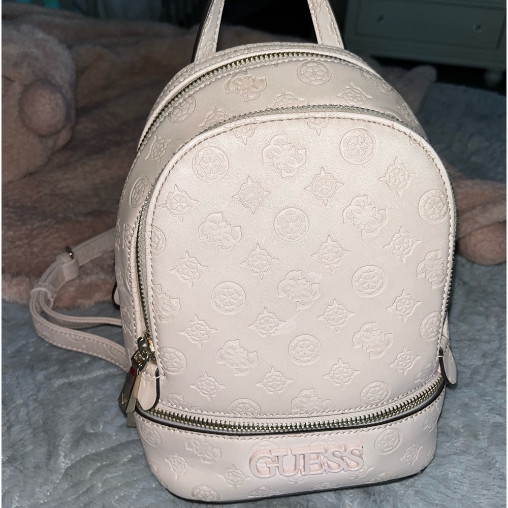 Monogram guess backpack